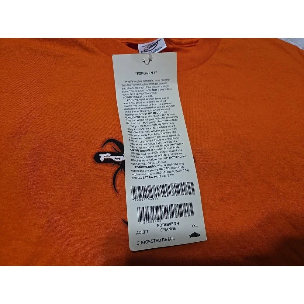 VTG Living‎ Epistles FORGIVEN 2XL Shirt Ephesians 1:7 Redemption Blood Of Christ